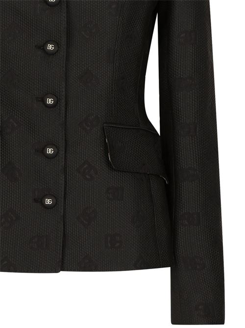 Blazer con motivo logo jacquard Dolce & Gabbana | F26CHTHJMOWN0000